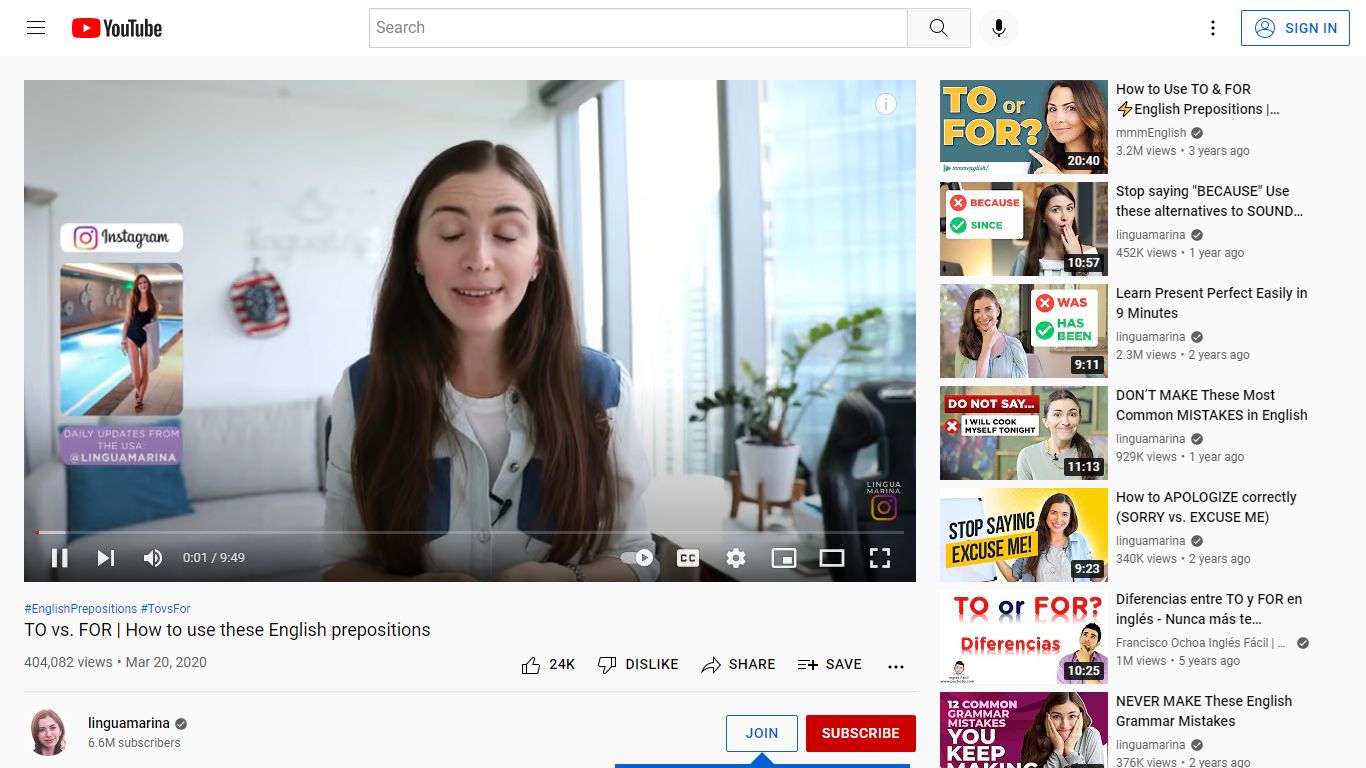 TO vs. FOR | How to use these English prepositions - YouTube